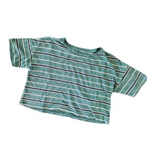 American Eagle Outfitters Cropped Striped Tee